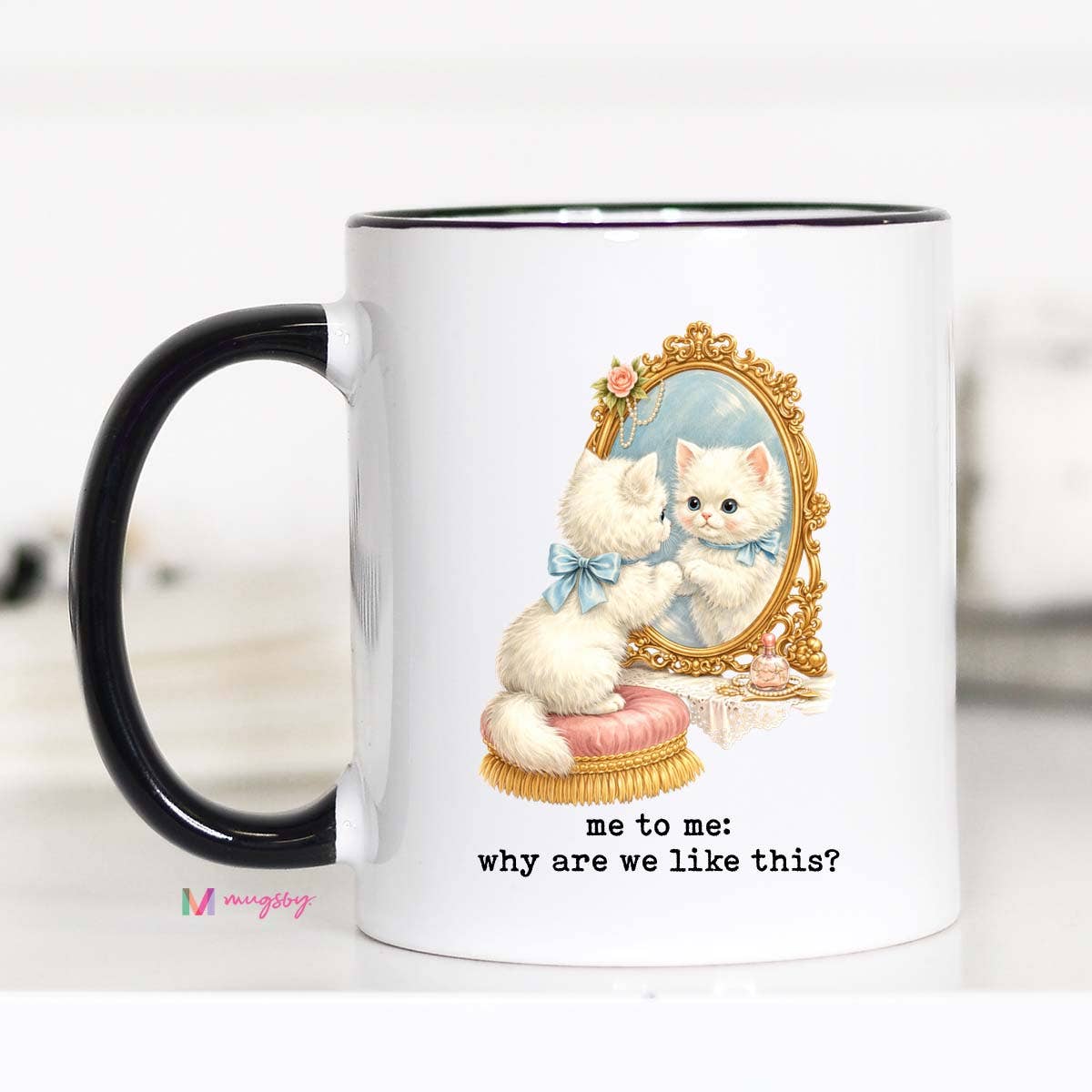 Why Are We Like This Funny Cat Coffee Mug