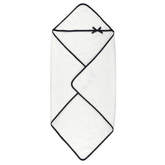 Ivory with Bow Hooded Towel