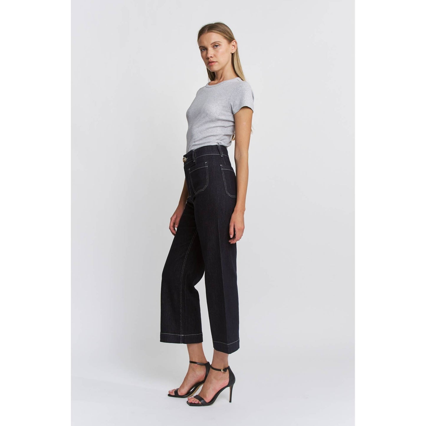 Mica Deep Cove Suiper High Rise Wide Leg Cropped