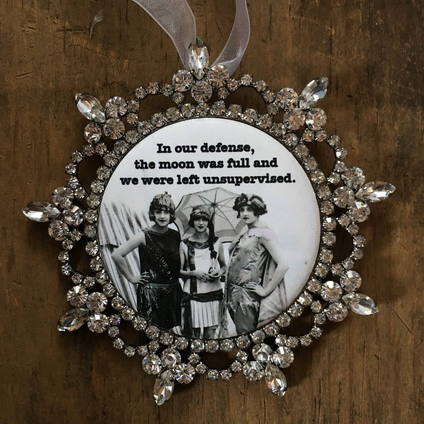 "In Our Defense" Rhinestone Ornament