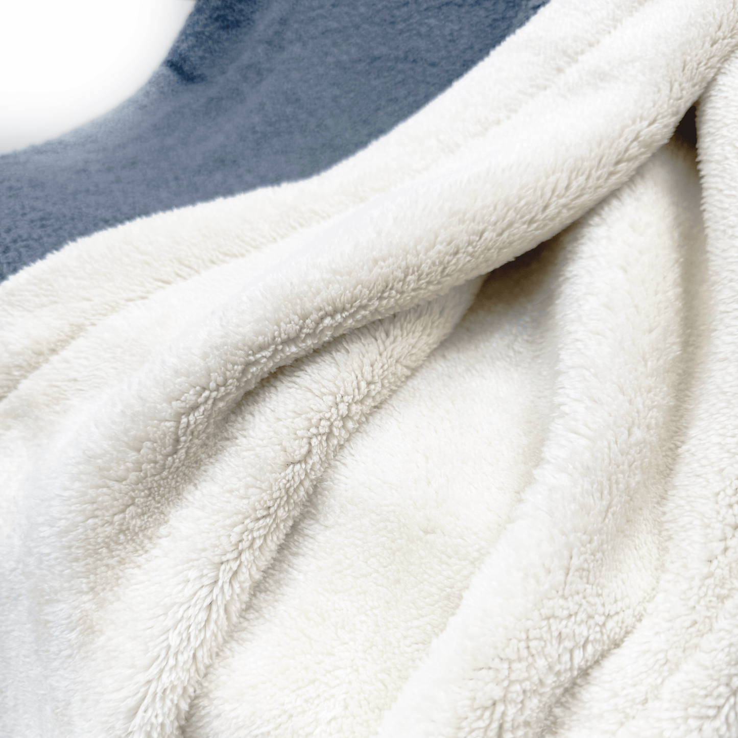 Grey Teddy Curly Throw Blanket