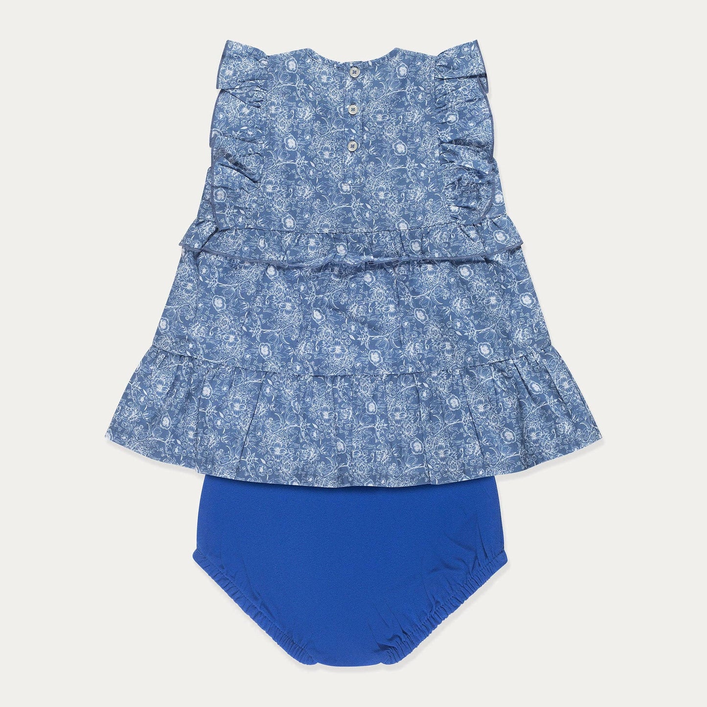 Floral Cotton Baby Girl Dress Set