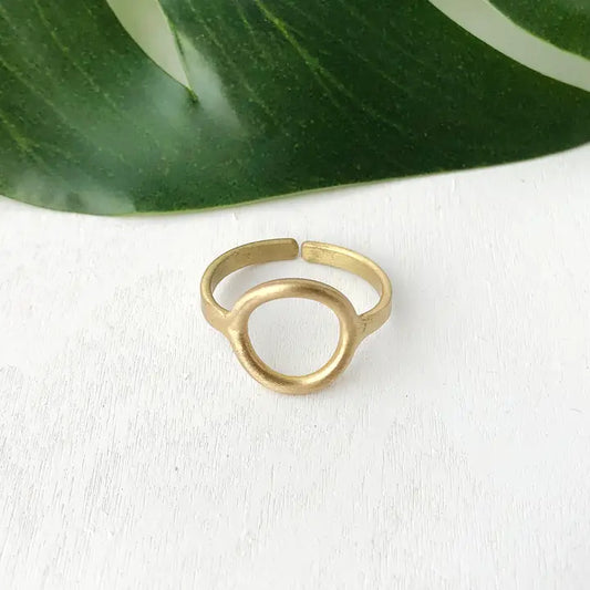 Fair Trade: Gold Petite Circle Ring