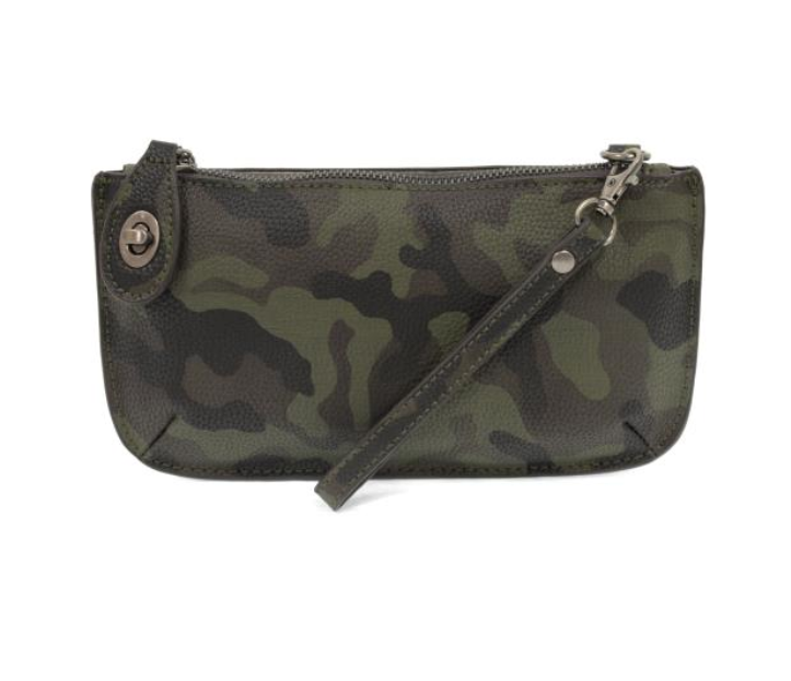 Olive Camo Mini Crossbody/Wristlet Bag