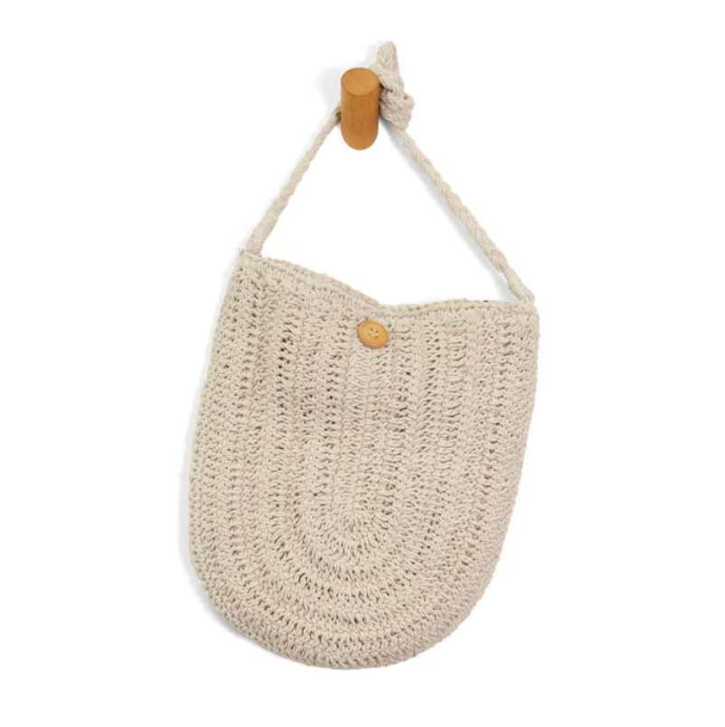 Natural Celeste Macrame Shoulder Bag