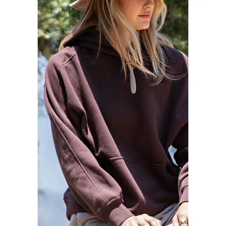 Espresso Modal Scuba Luxe Half Zip