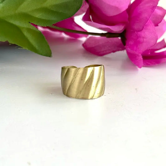 Fair Trade: Gold Rippled Ring