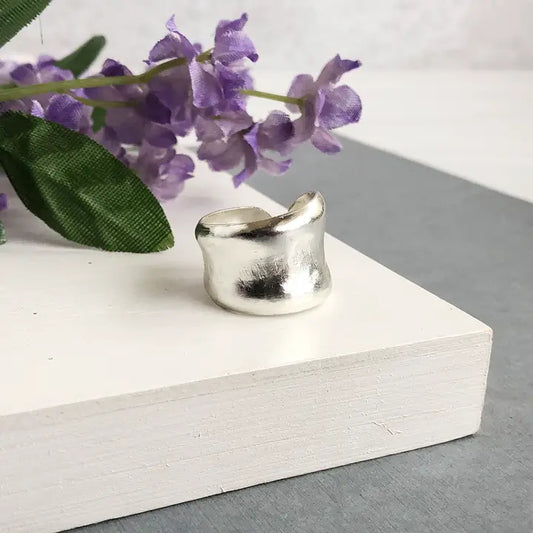 Fair Trade: Silver Sculptural Wrap Ring