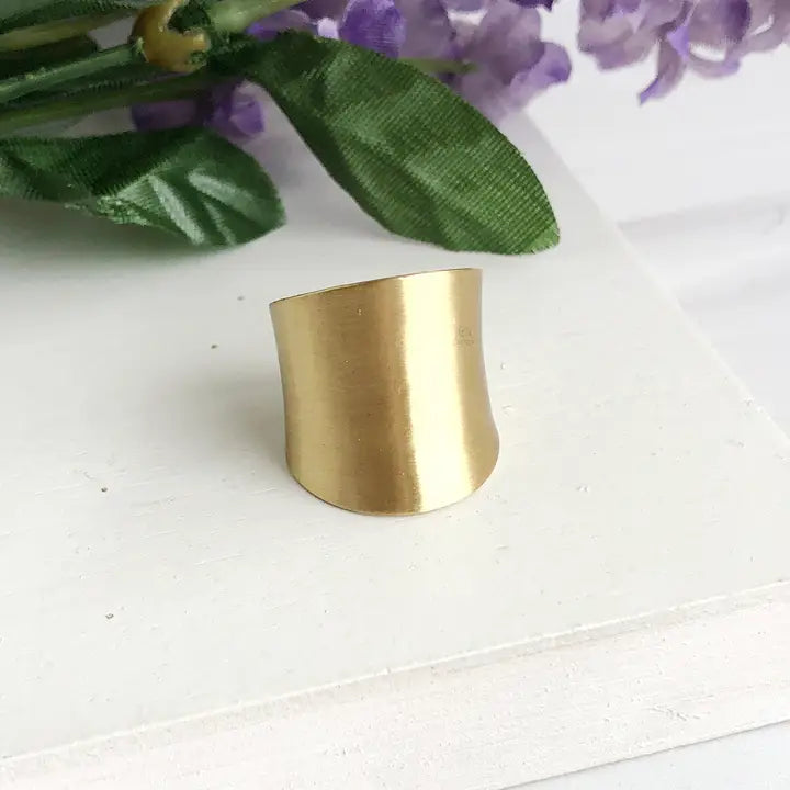 Fair Trade: Gold Concave Ring