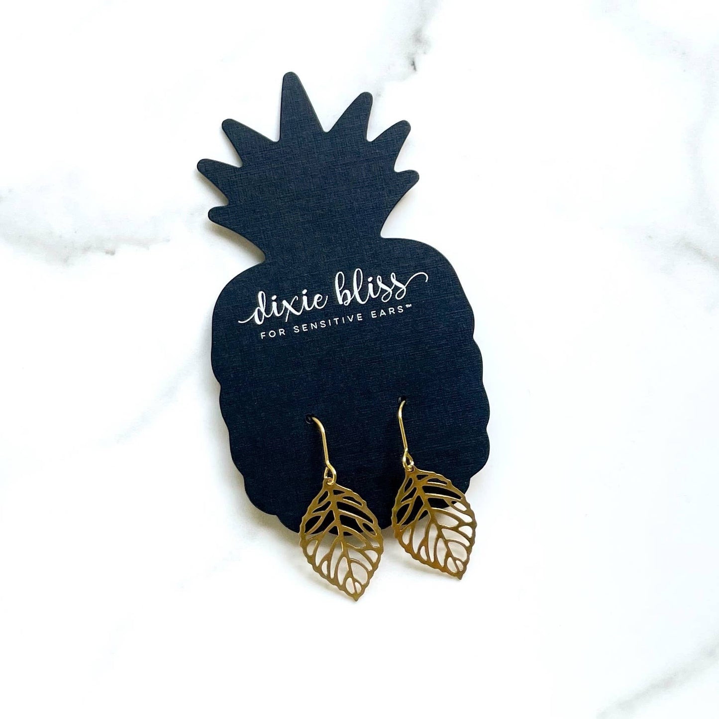Gold Tumbling Leaves Lightweight Earrings