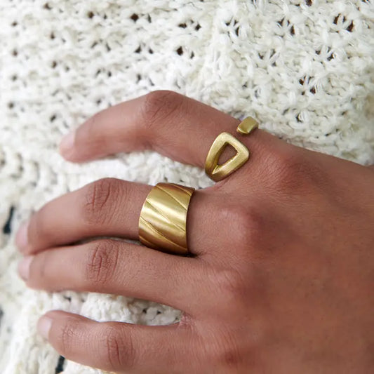 Fair Trade: Gold Rippled Ring