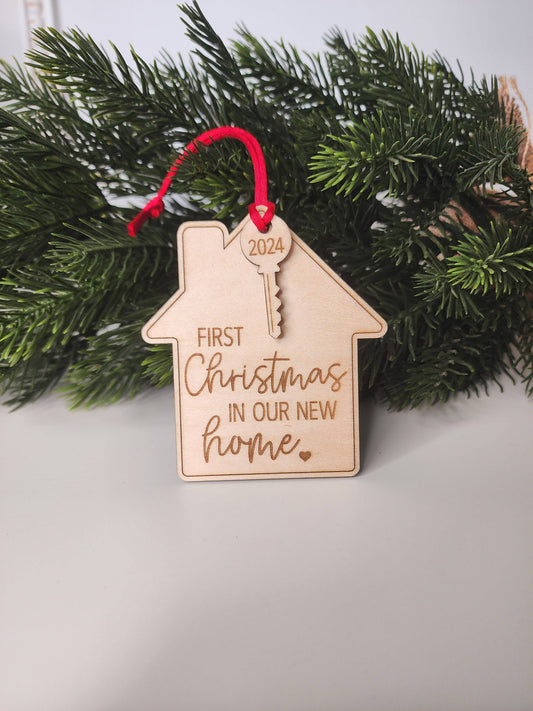 First Christmas In Our New Home Ornament