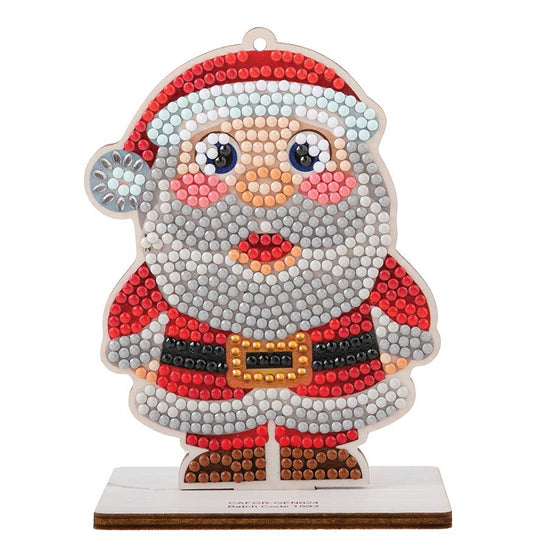 Crystal Art Ornament: Santa