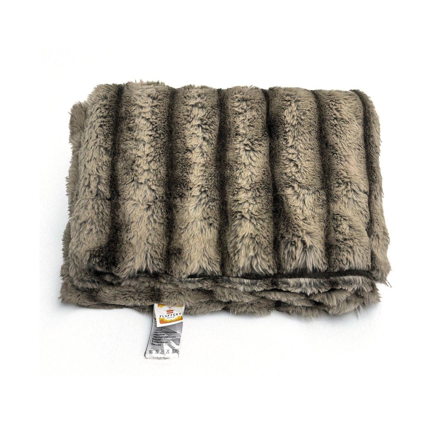 Brown Ultra Soft Faux Rabbit Fur Throw Blanket