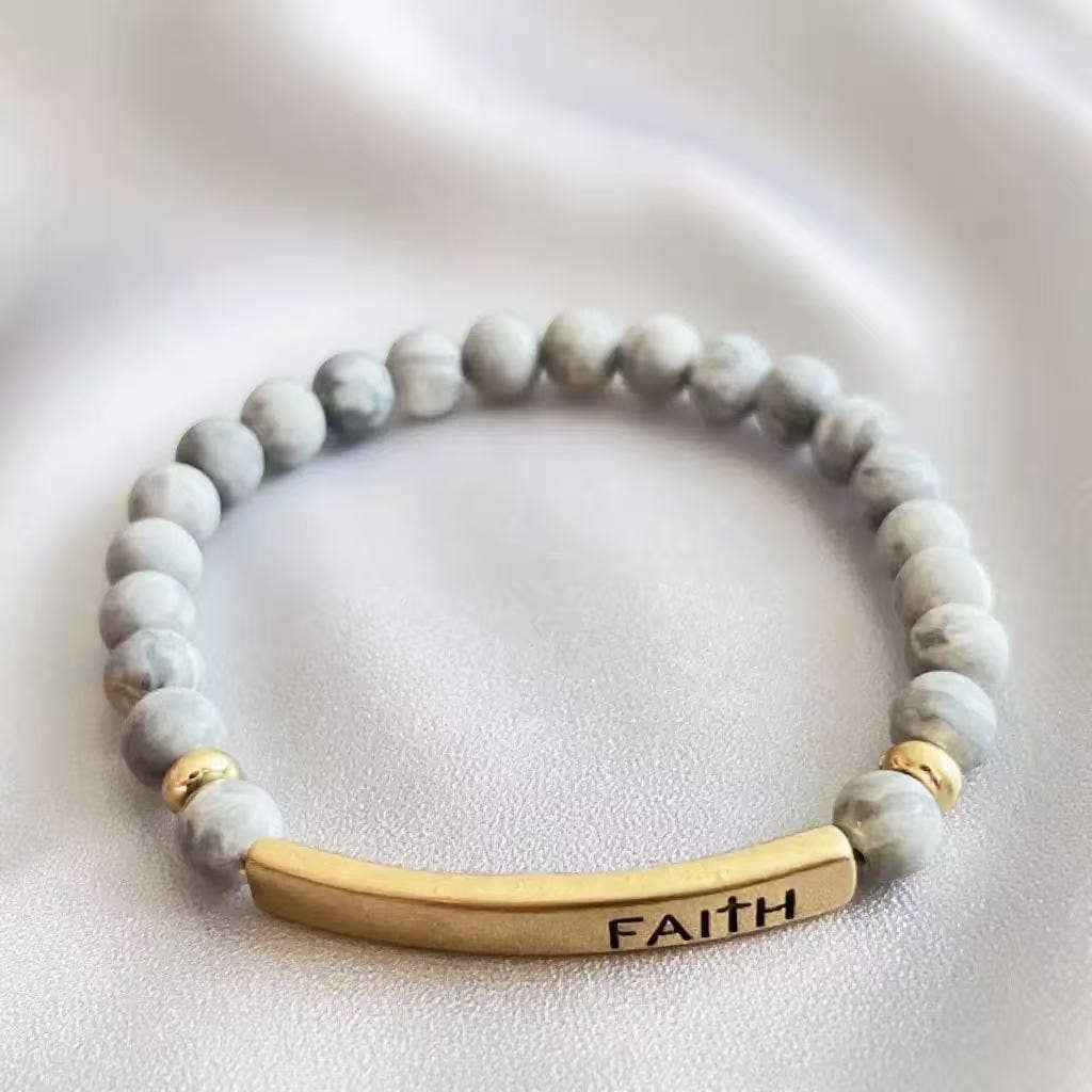 Faith Beaded Bracelet for Women