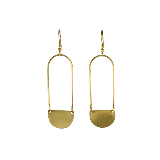 Fair Trade: Matte Gold Aliya Earrings