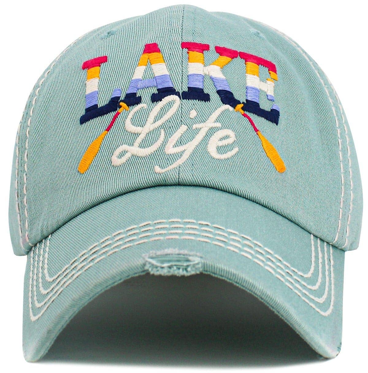 Sea  "Lake Life" Vintage Washed Baseball Cap