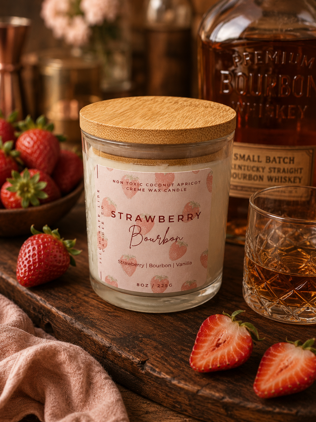 Strawberry Bourbon Illuminate Life Candle