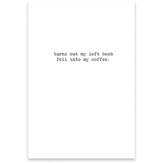 My Coffee Greeting Card