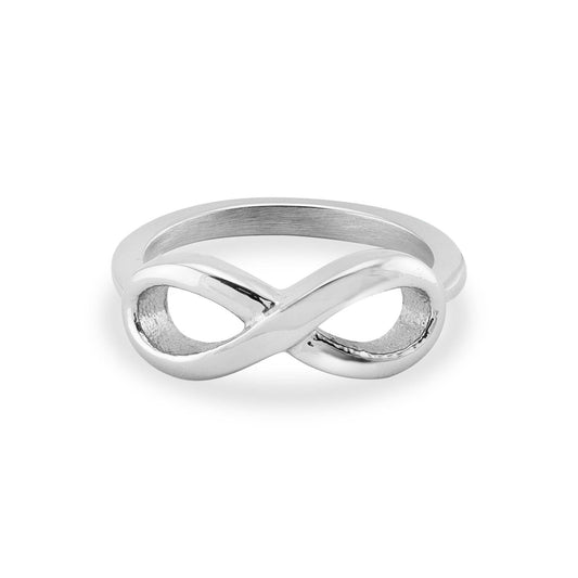 18K Gold Silver PVD Stainless Steel Infinity Ring