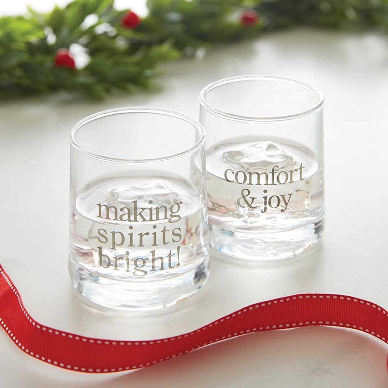 Holiday Rocks Glasses Set: Comfort & Bright