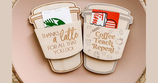 Thanks A Latte Gift Card Holder