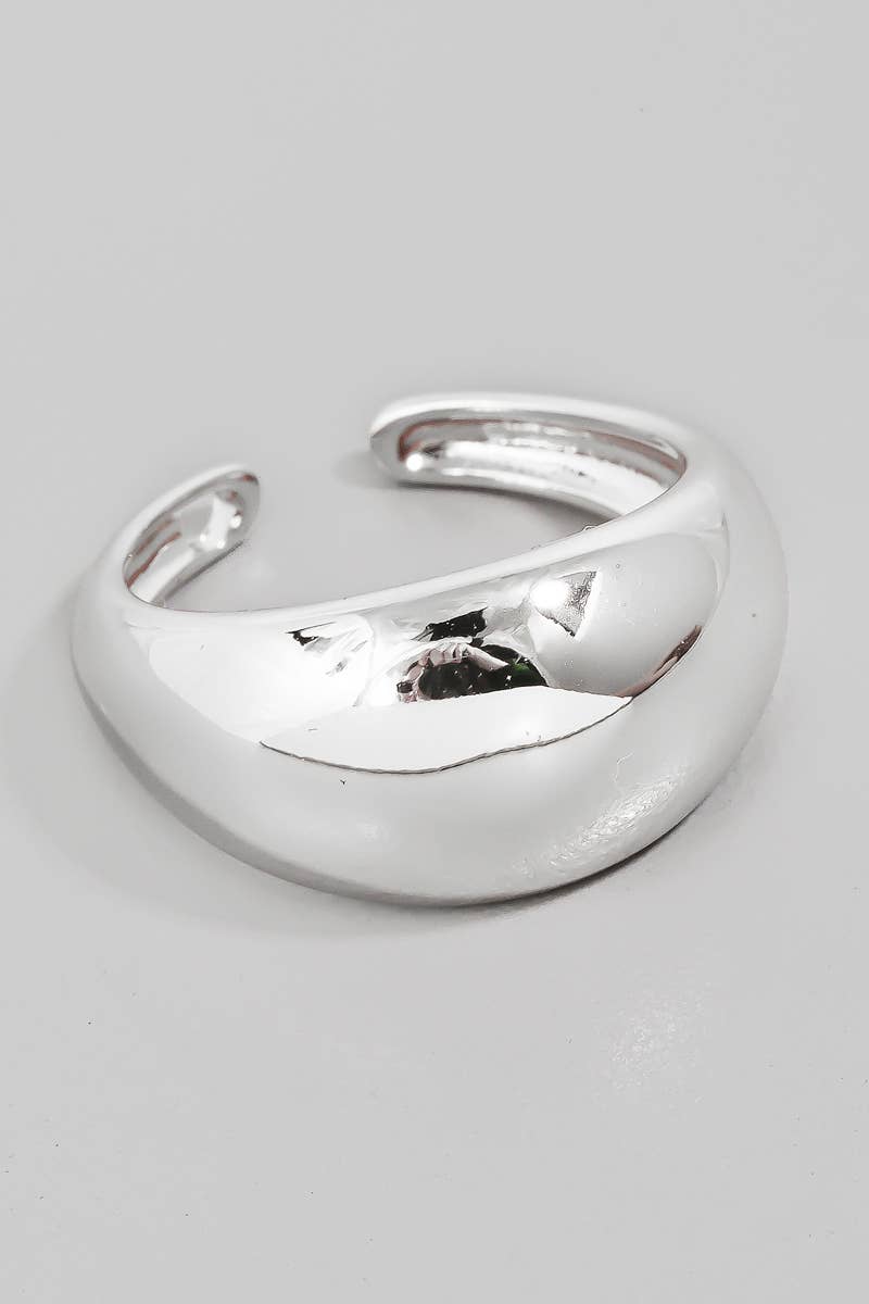Silver Metallic Minimalist Ring