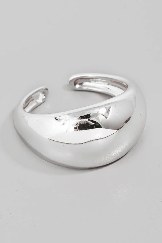 Silver Metallic Minimalist Ring