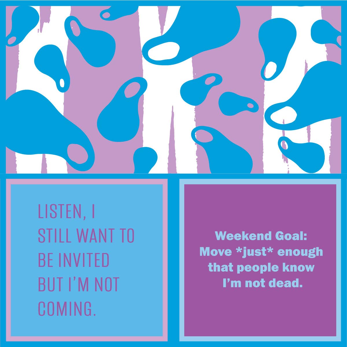 Weekend Goal/Invited Napkin