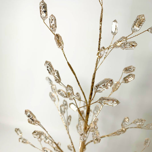 Elegant Acrylic Amethyst Gem Christmas Tree -Champagne 18.5"