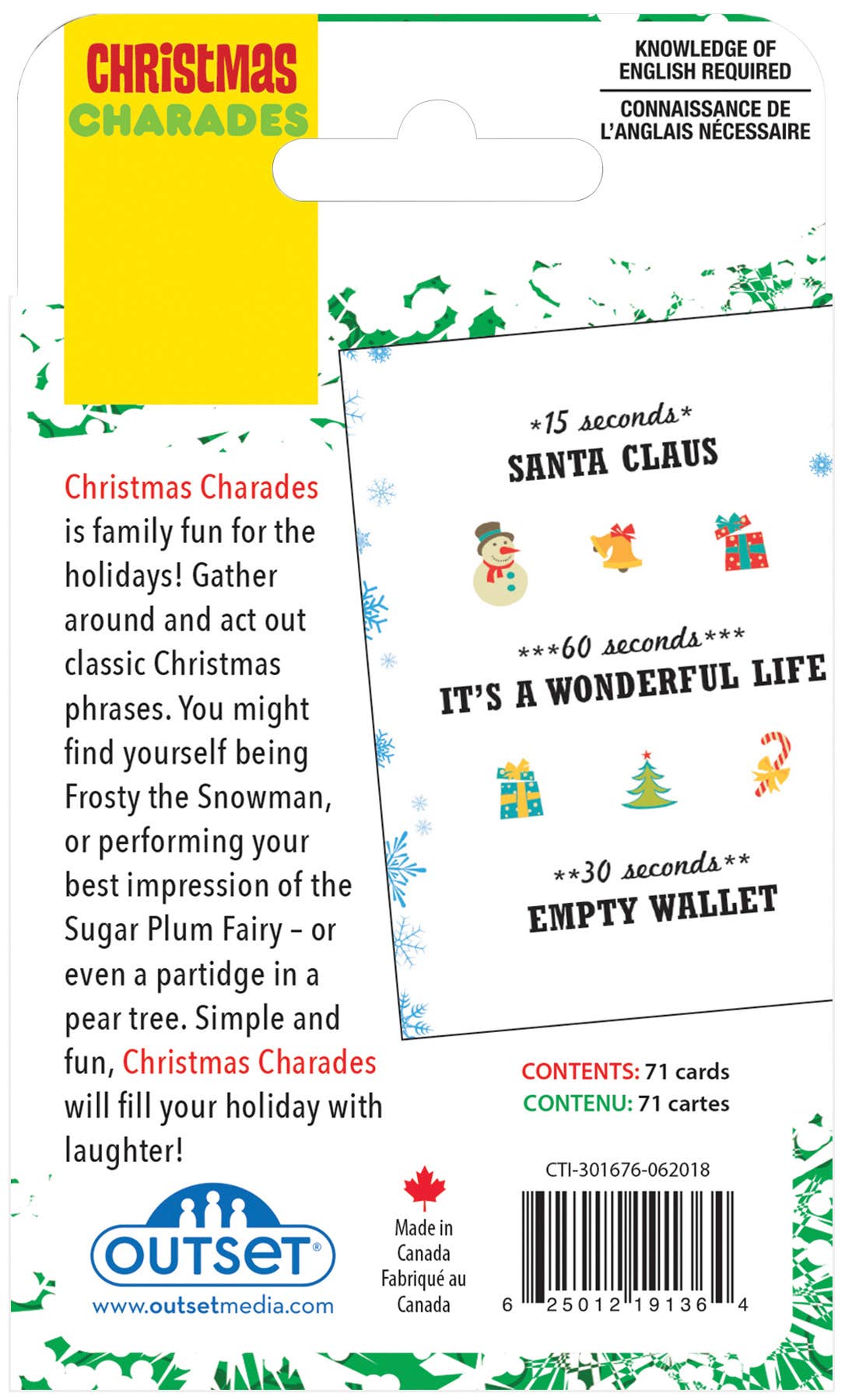 Christmas Charades Card Game π
π