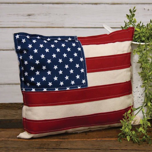 Patriotic Flag Fabric Pillow