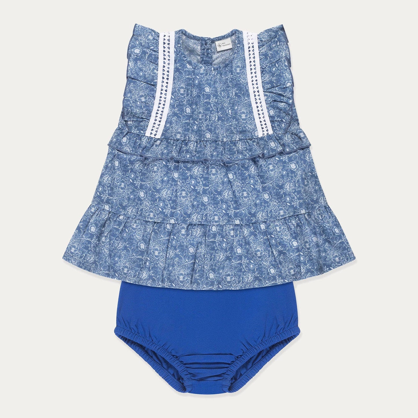 Floral Cotton Baby Girl Dress Set