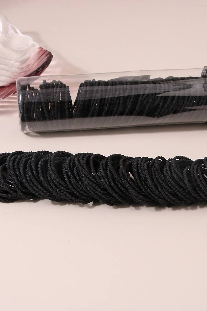 Hair Elastics for Women's Hair: Black