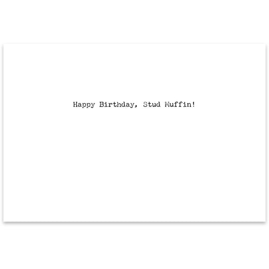 20% Stud Muffin Greeting Card