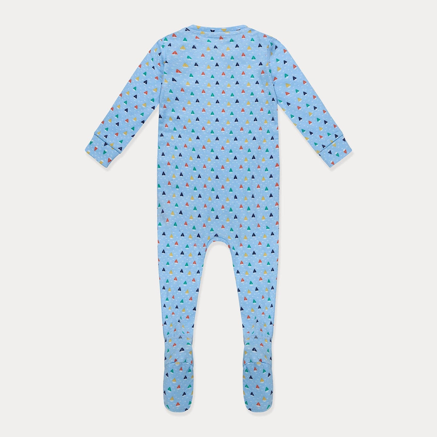 Sailboats on Blue Footed Pajamas