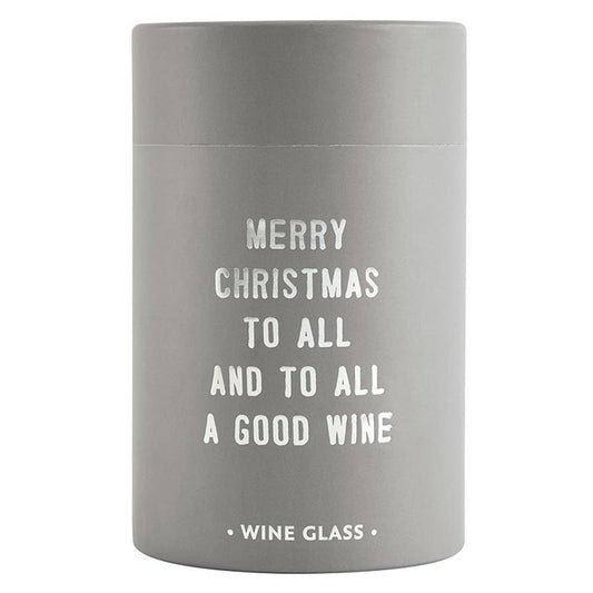 Merry Christmas To All Stemless Wine Glass