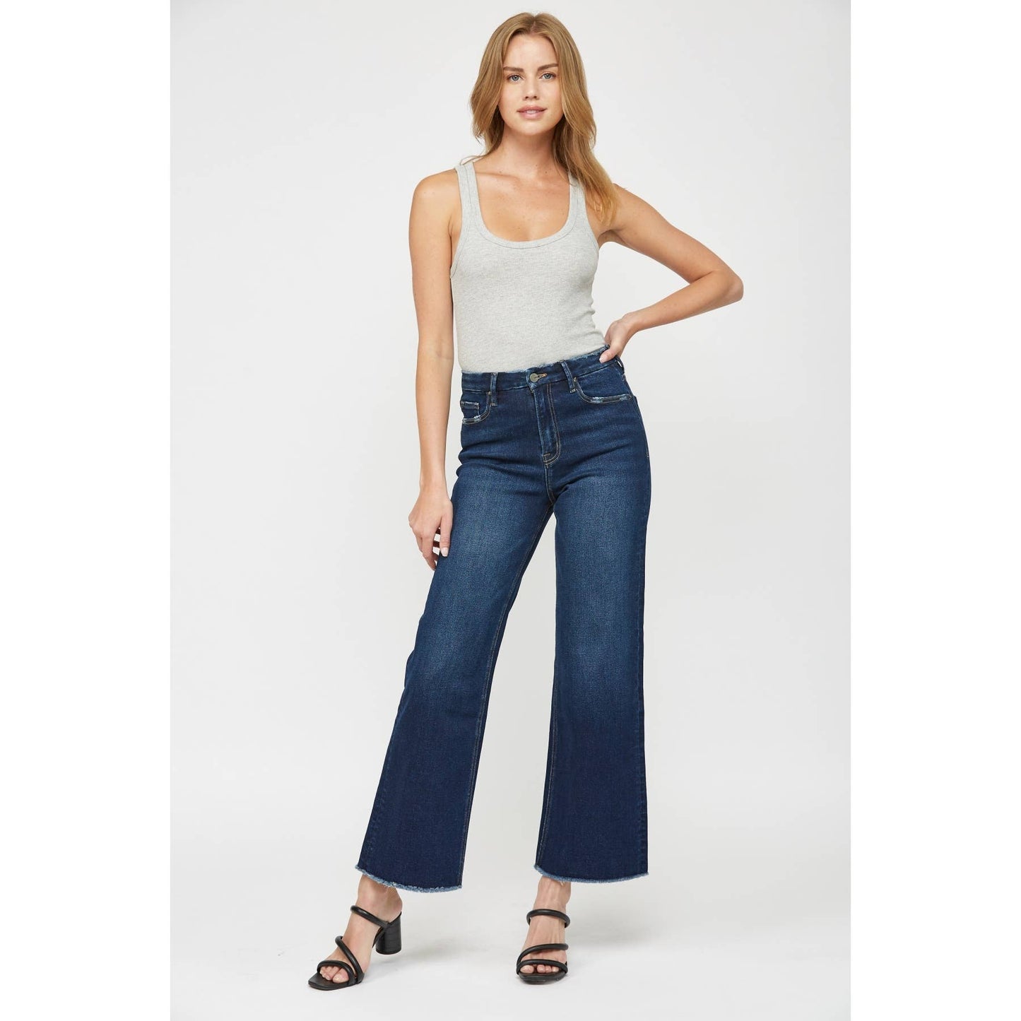 Mica Denim Festival Stretch High-Rise Wide Leg Jean