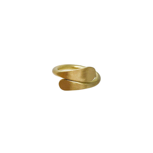 Fair Trade: Matte Gold Overlap Ring