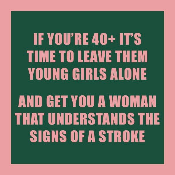"If You're 40" Funny Coaster