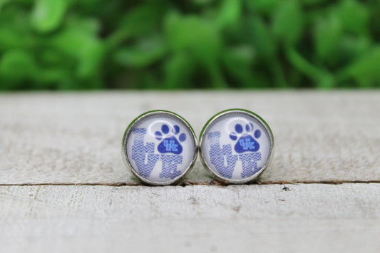 Kentucky Wildcats LOVE • Stud Earrings