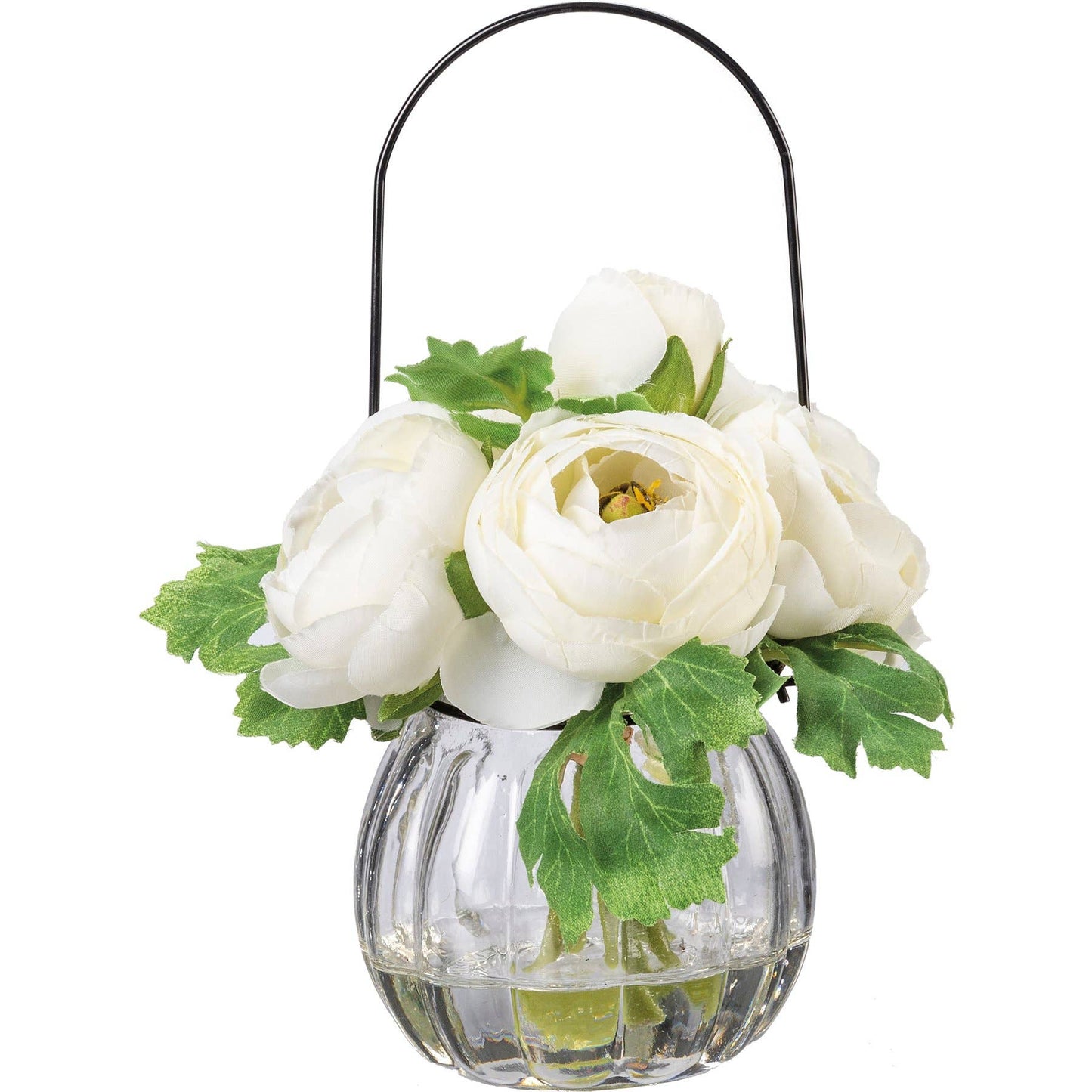 White Ranunculus Vase