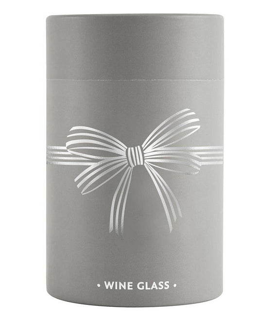 Silver Bow Stemless Wine Glass