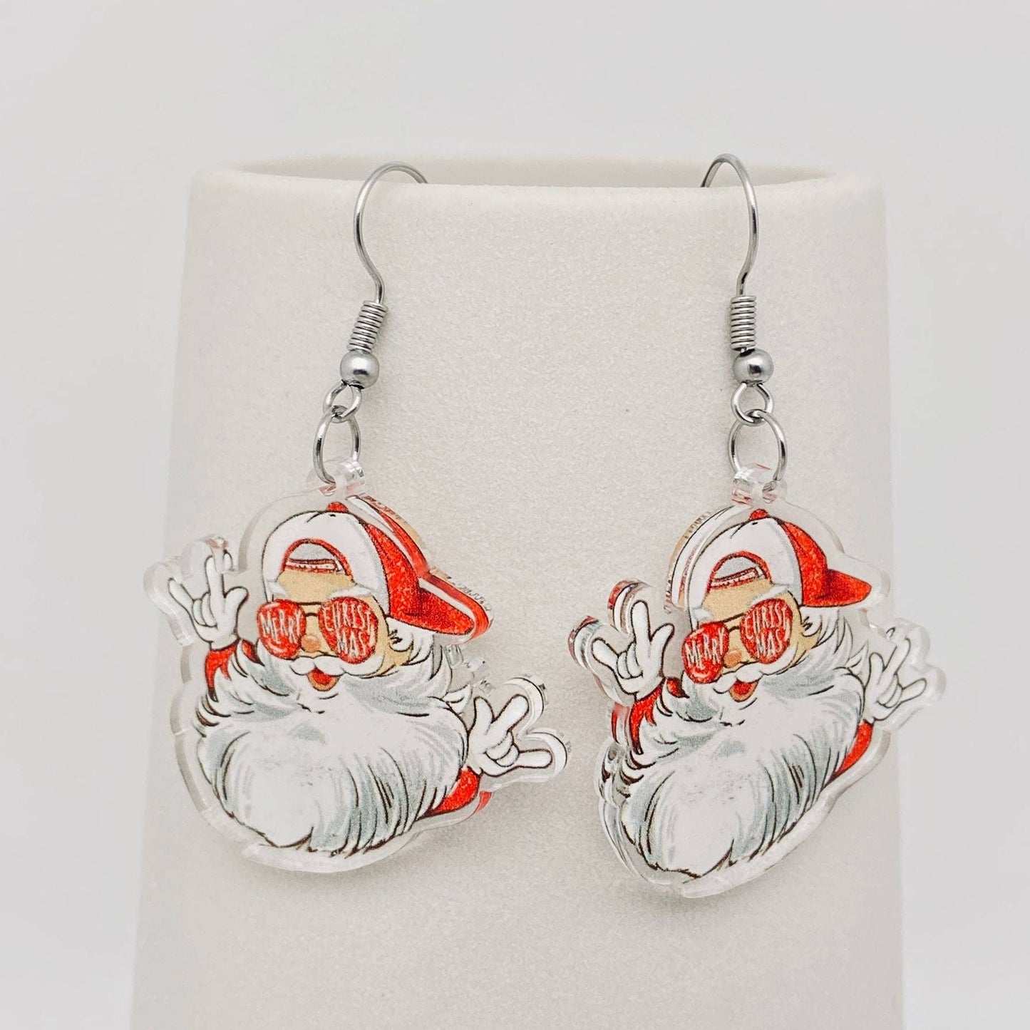 "Cool" Santa Dangle Earrings