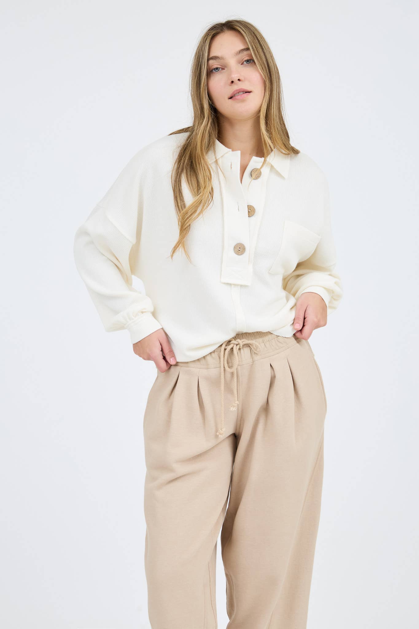 Off White Raw Edge Soft Knit Top