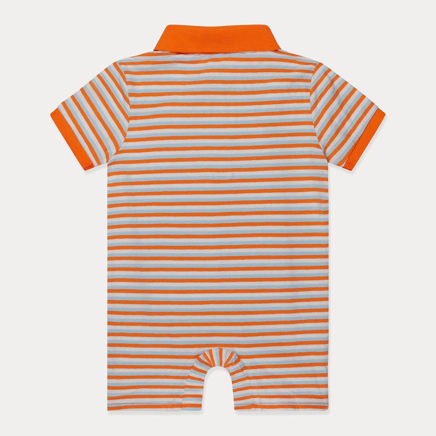Orange Stripes Baby Romper