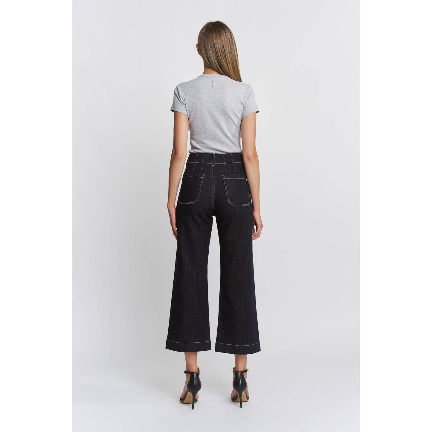 Mica Deep Cove Suiper High Rise Wide Leg Cropped