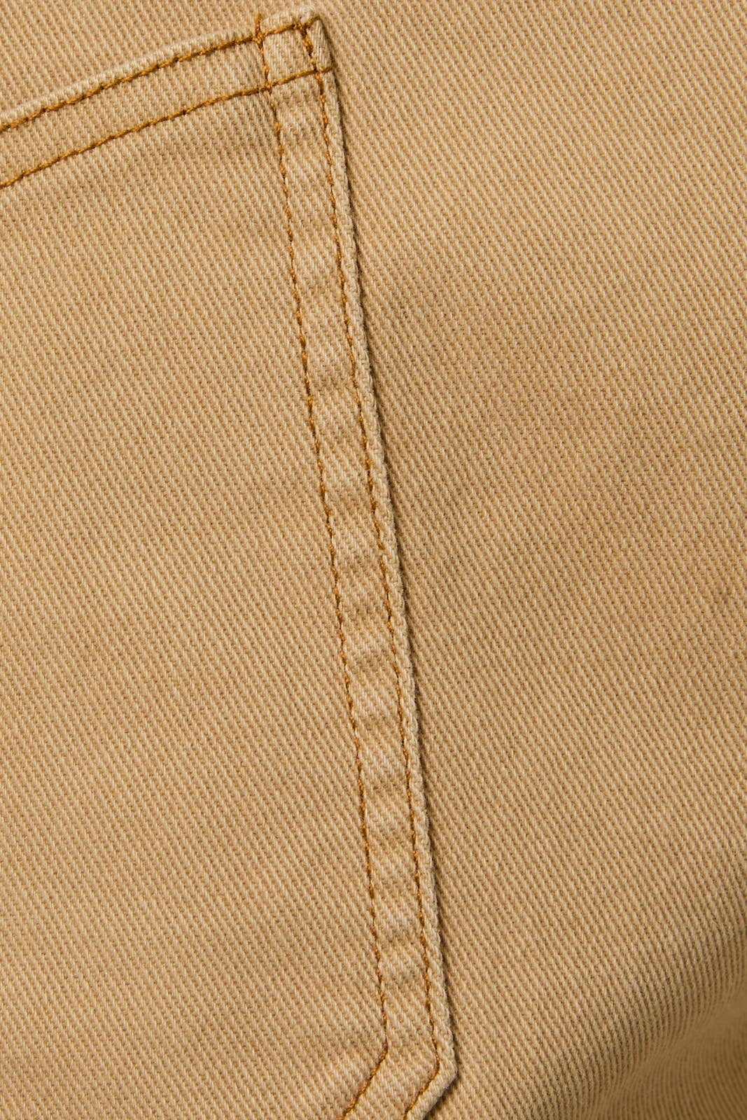 Tan twill high waist stretch shorts
