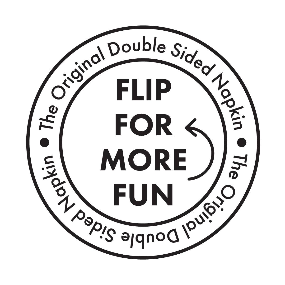 "Mirror" Two-Sided Funny Cocktail Napkin