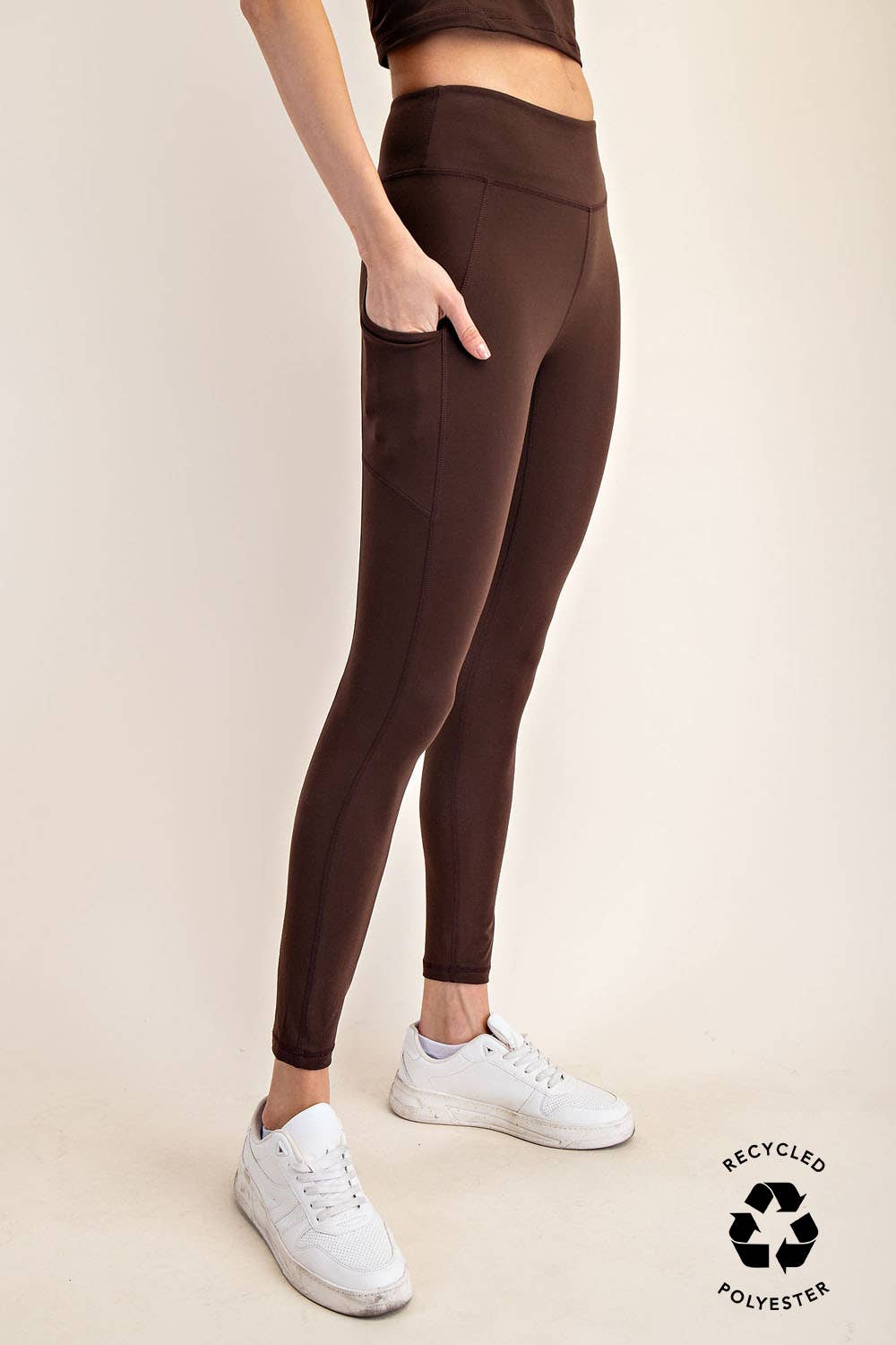 Expresso Butter Basic Leggings with Pockets